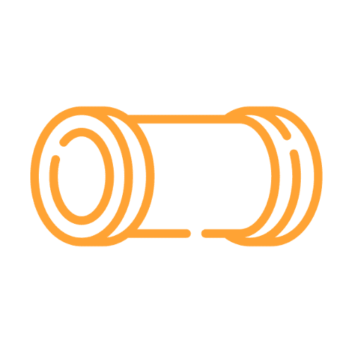 Pipe fitting icon for gas line services