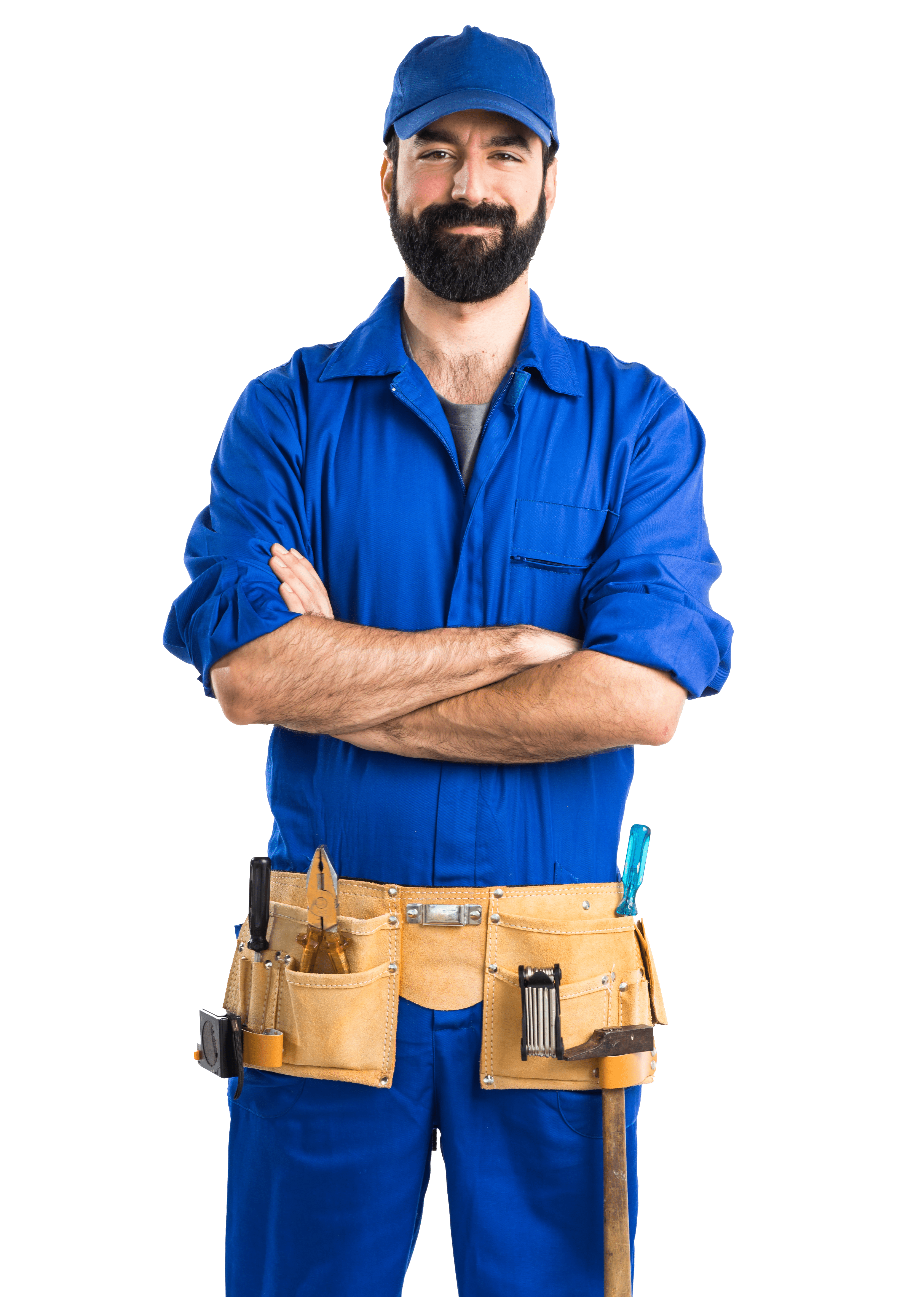 Professional plumber illustration for All About Plumbing