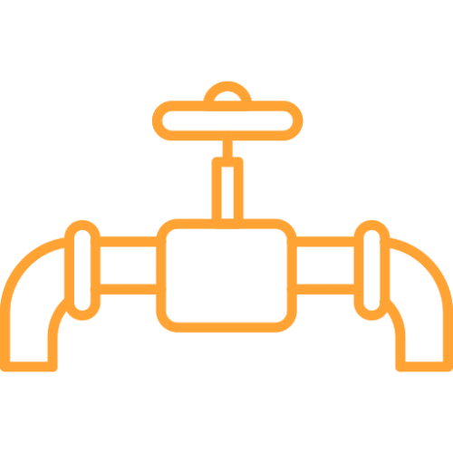 Pipe repair and replacement service icon