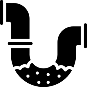 Pipe fitting icon for plumbing installation