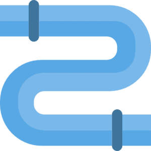Pipe section icon for plumbing repair
