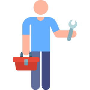 Emergency plumber response icon