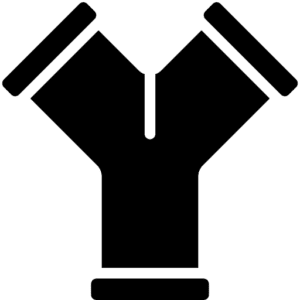 Plumbing pipe connection icon