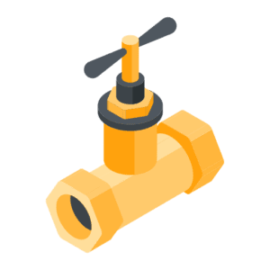 Leaking faucet tap icon for leak detection
