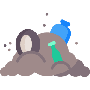 Proper waste disposal tip icon for drains