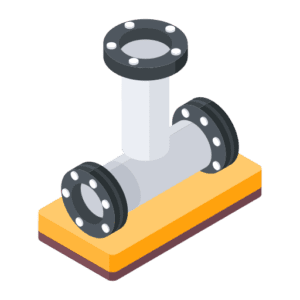 Pipe system icon for plumbing services