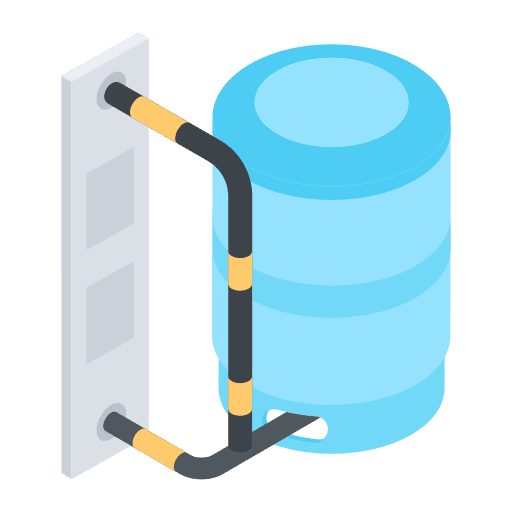 Residential water tank illustration