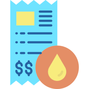 High water bill warning icon