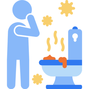 Oily water film warning icon