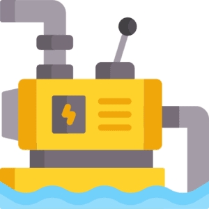 Well water pump repair icon