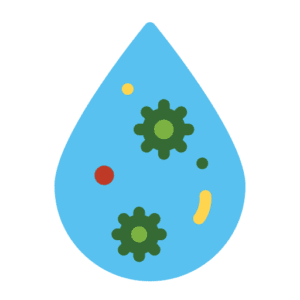 Gritty water texture warning icon